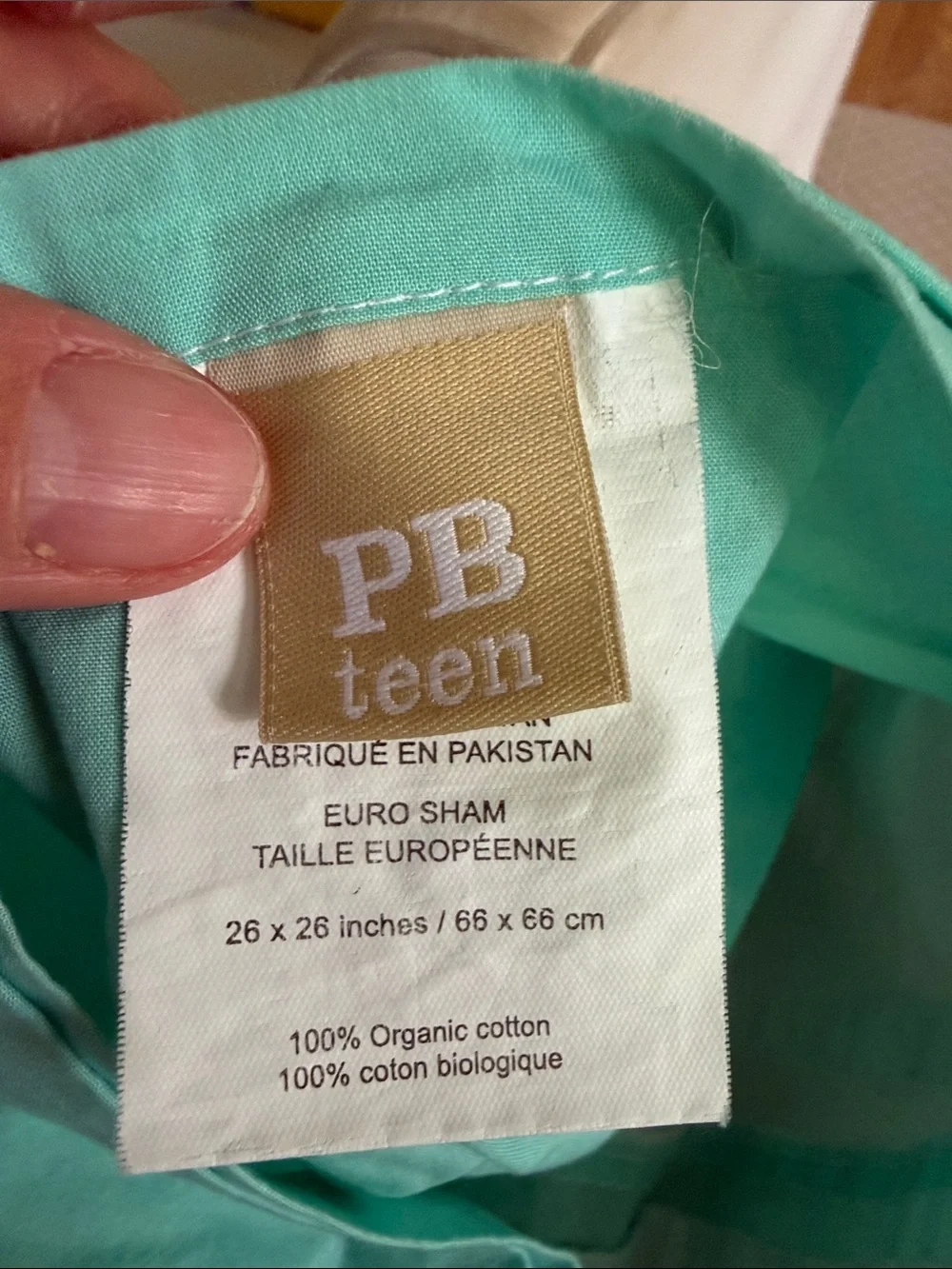 Pottery Barn Teen Twin Duvet Cover, Euro Shame, 3 Pillow Cases